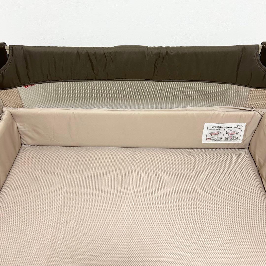 【美品】Aprica ココネルエアー 折り畳み ミニベビーベッド ポータブル