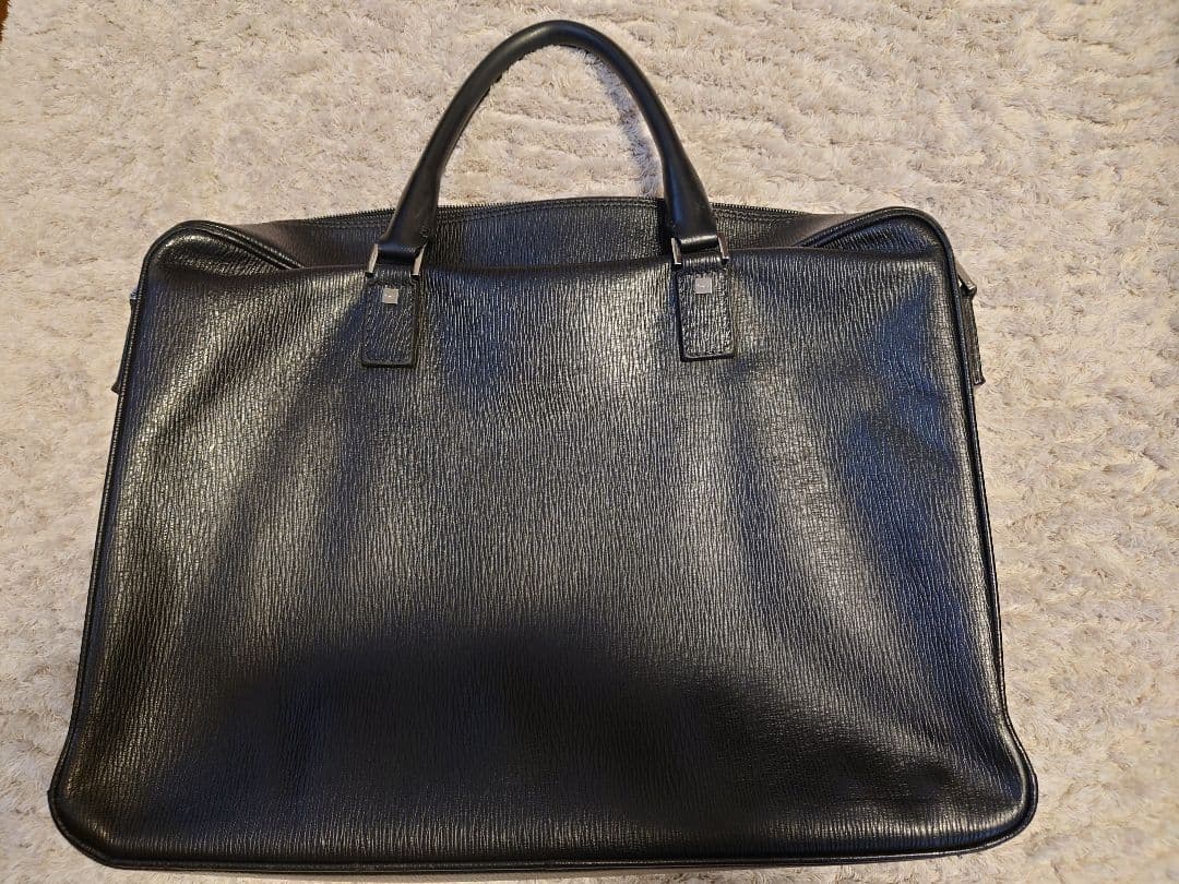 フェラガモ トートバッグ 2way ロゴ レザー 黒 大容量