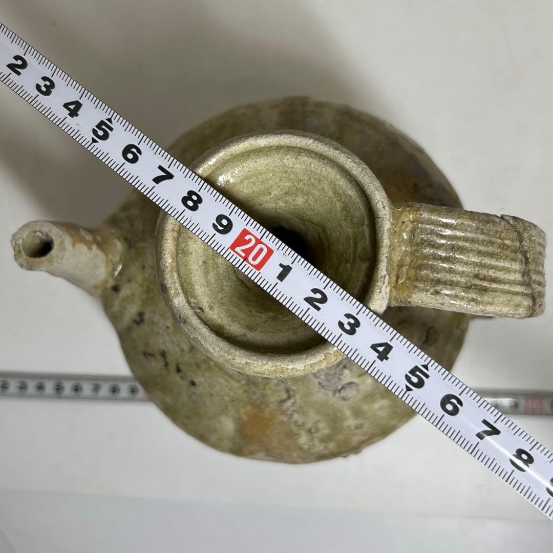 平安鎌倉時代 古瀬戸 水注 高さ21cm 東キ8-0212☆2F