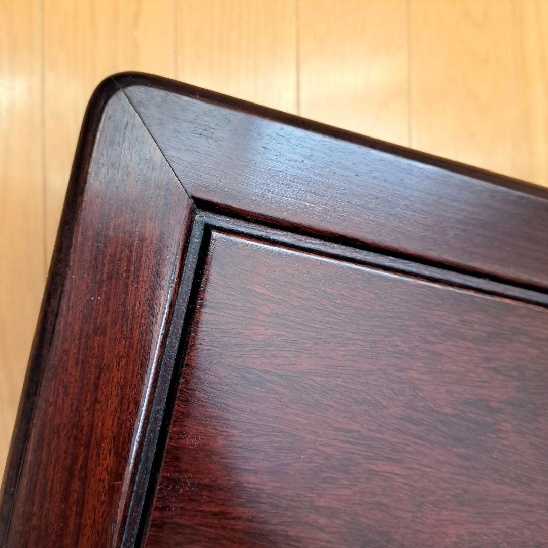 花台　木製　透かし彫り　唐草　飾り台　敷台　香炉台　盆栽台