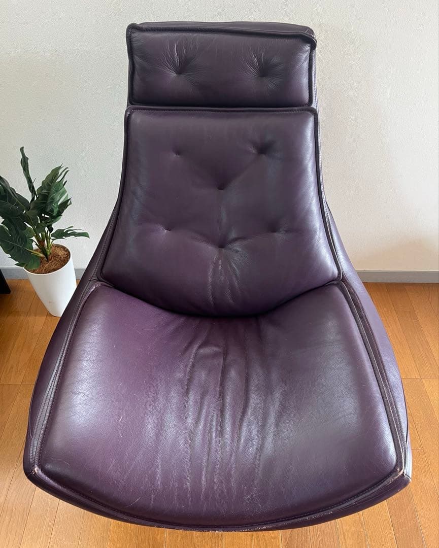 ◆ヴィンテージ◆ ボンテンピ　Daya 本革ラウンジチェア　スペースエイジ