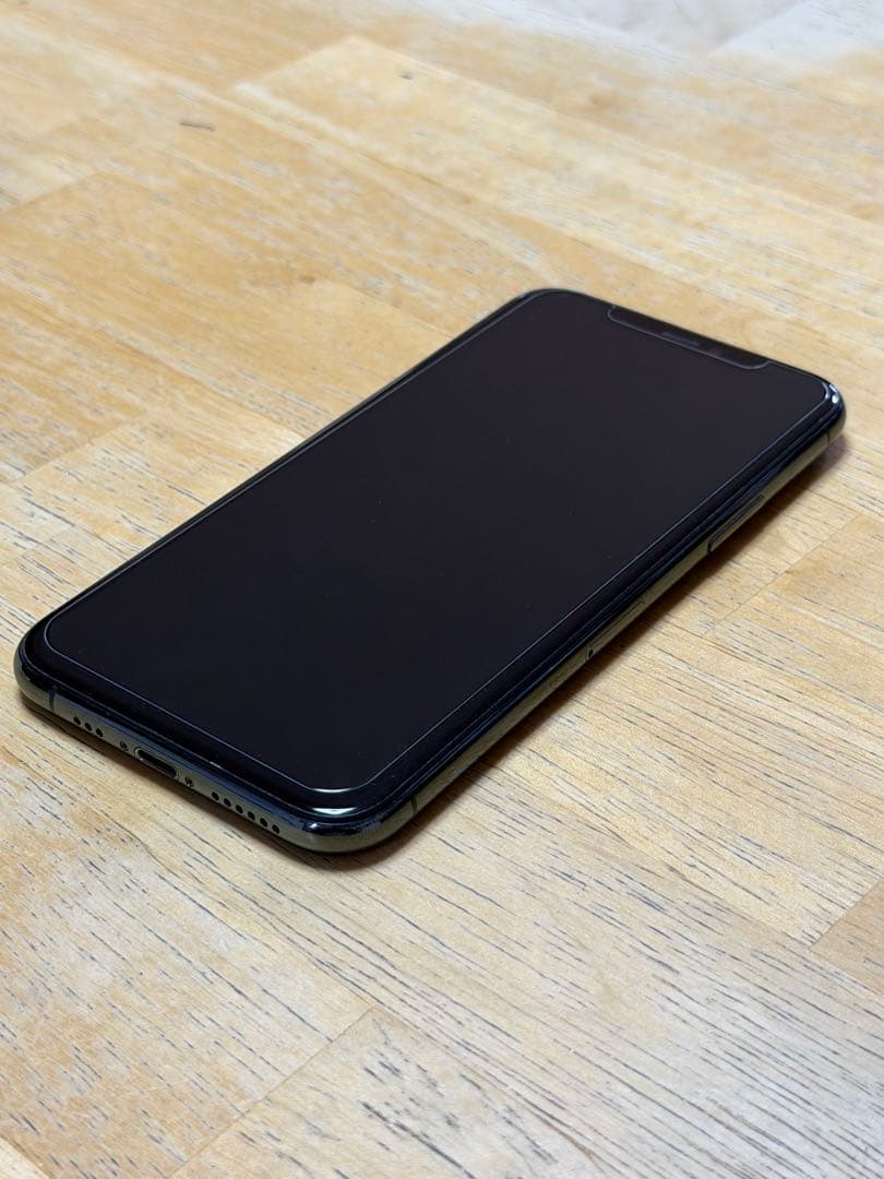 中古美品/iPhone11Pro256GB/純正バッテリ-100% /グリーン
