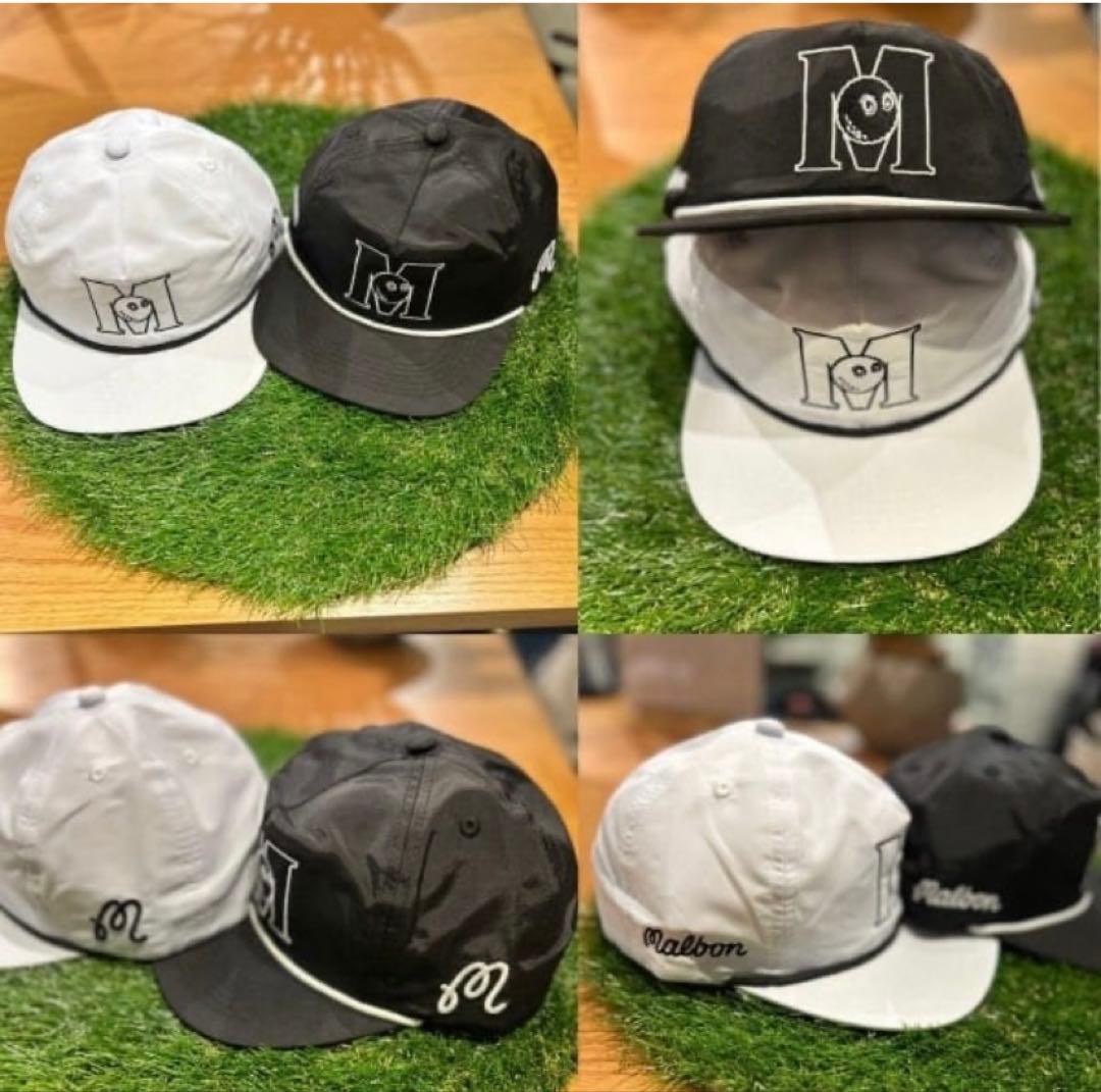【新品完売品】 ビームスゴルフ別注 マルボンゴルフ M・ロゴ ナイロンキャップ