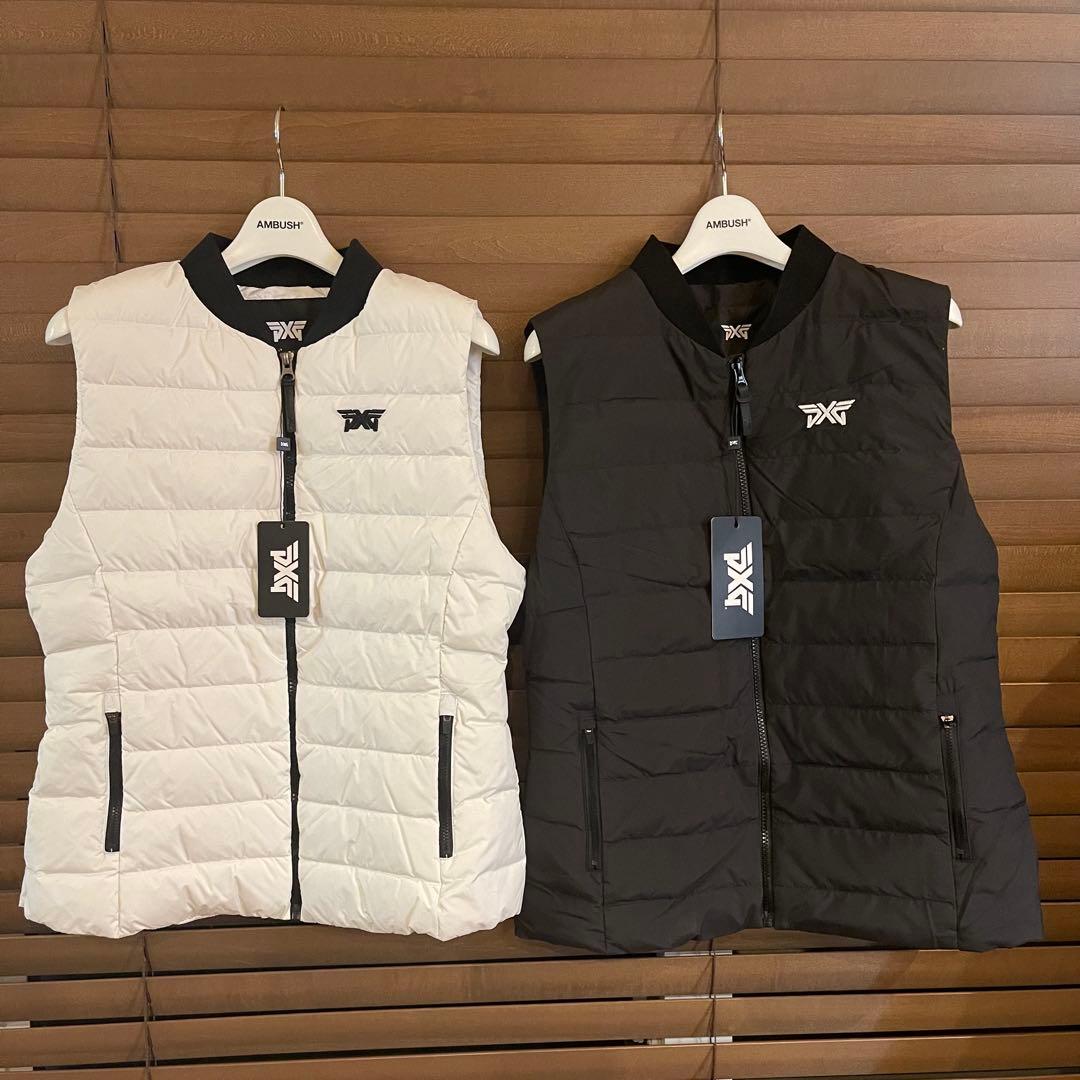 【黒L】PXG ゴルフ レディース トップス ダウンベスト