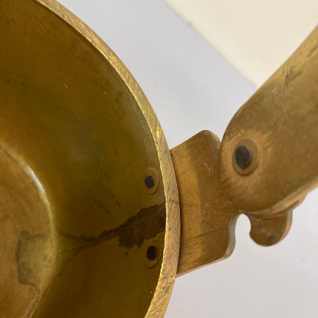 E4 骨董品真鍮製 彫金 提子古い酒器 アンティーク 中国美術 昭和レトロ レト