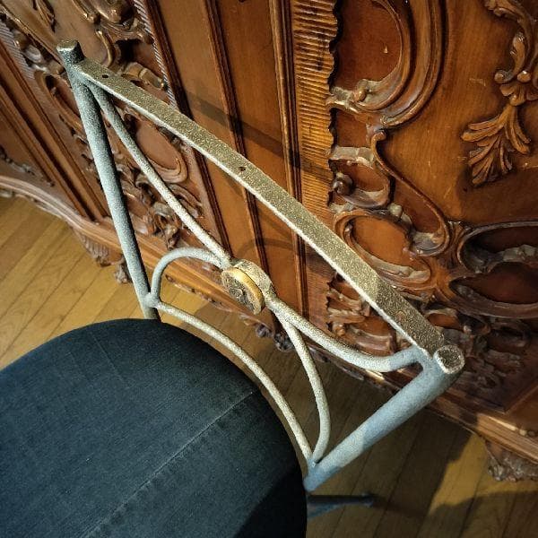 ヴィンテージ シャビー アイアン ハイチェア 椅子 いす イス インダストリアル