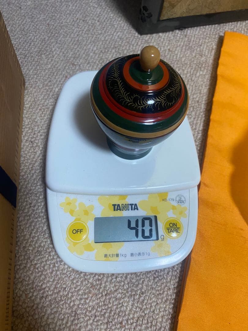 沈彫　独楽塗　莨（煙草）入