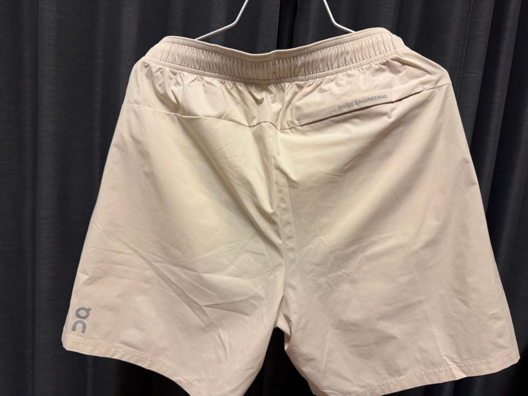 【かず】On 7\"Core Shorts ベージュ/グレー2枚セット