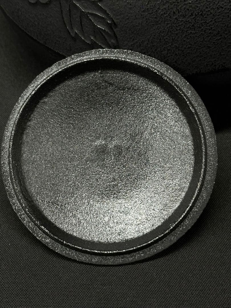 【美品】南部　南部鉄器　南部鉄瓶　鉄瓶　平丸菊　2.2L OH3-2