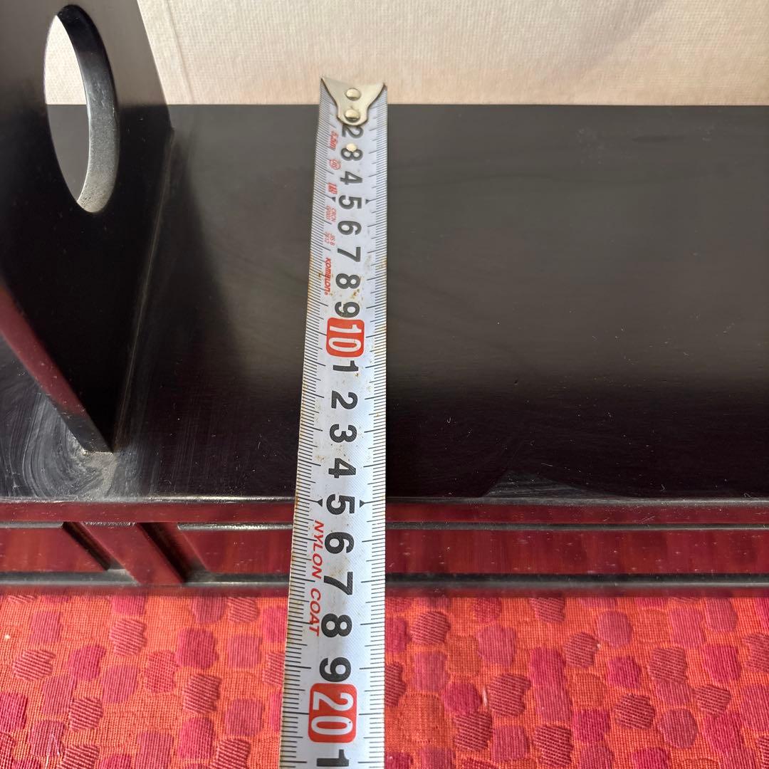 円形木製オープンシェルフ 引き出し付き