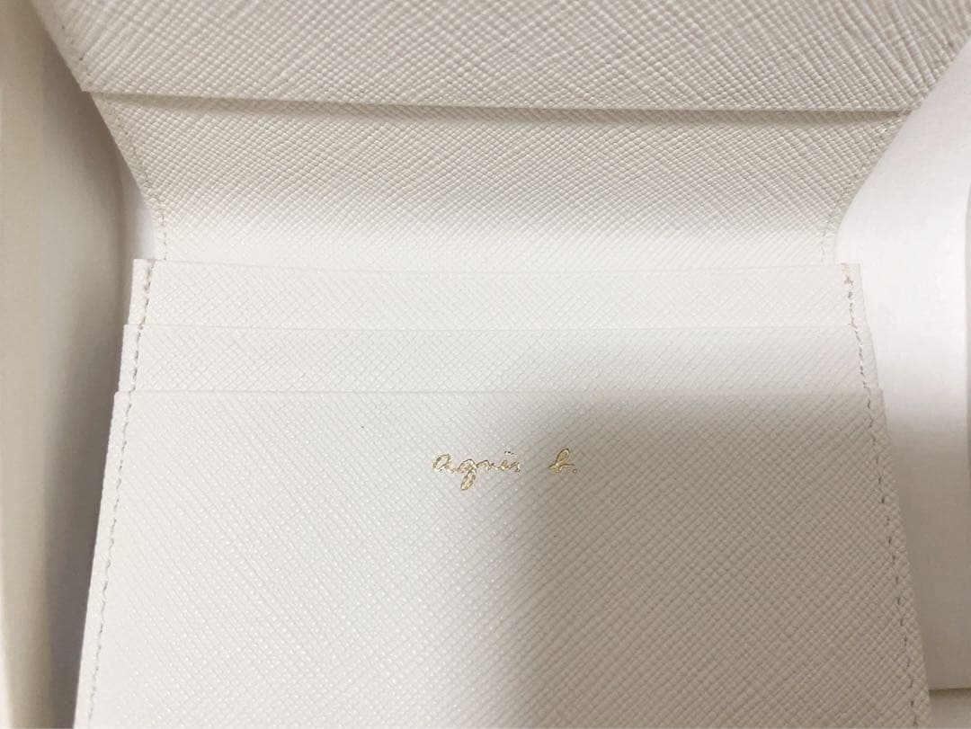 アニエスベー 名刺入れ ベージュ