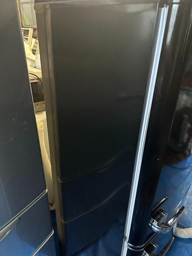 アイリスオーヤマ　レトロ風　冷蔵庫 PRR-142D-B ブラック 130L