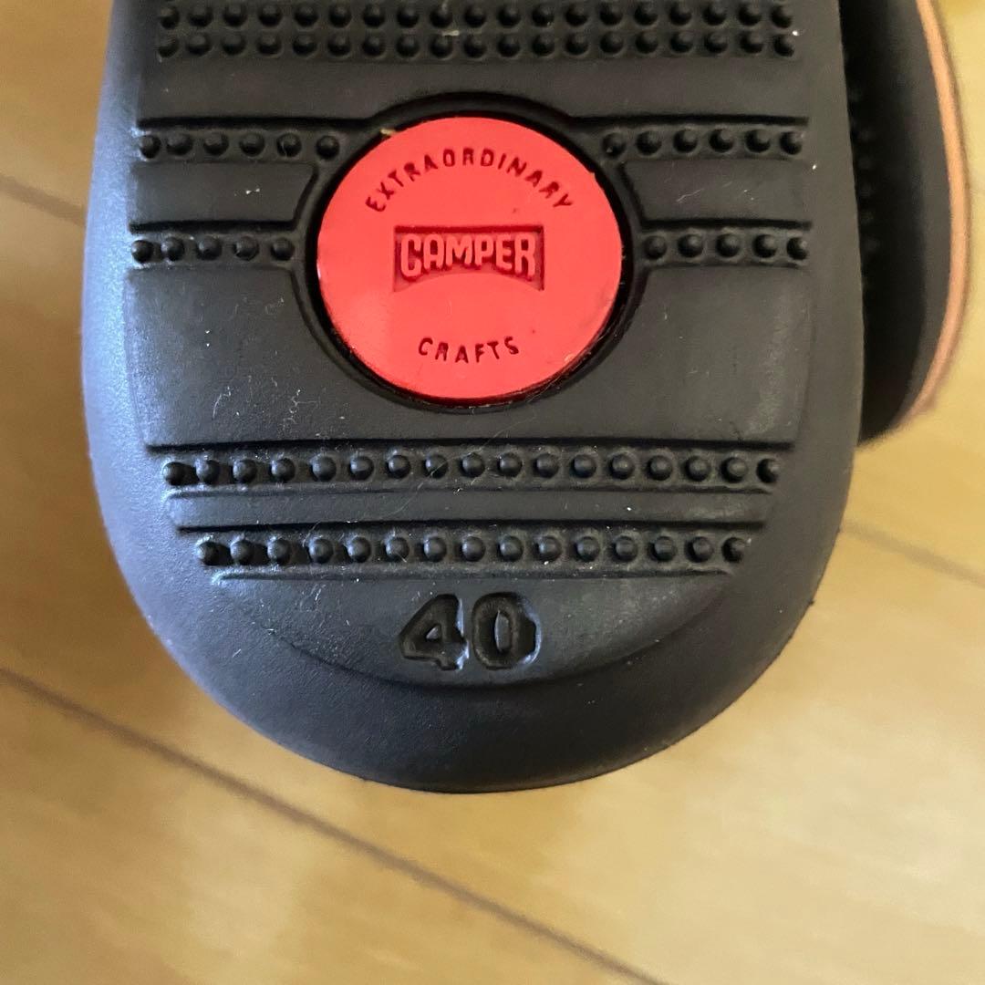 未使用品 カンペール Beetle ショートブーツ　スエード　ダブルジップ