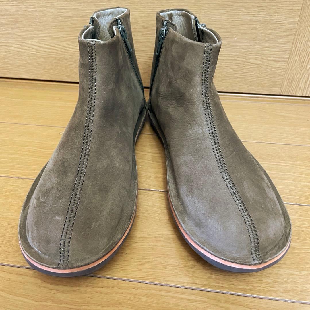 未使用品 カンペール Beetle ショートブーツ　スエード　ダブルジップ