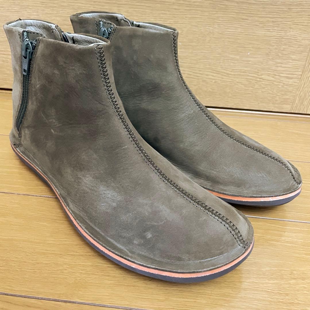 未使用品 カンペール Beetle ショートブーツ　スエード　ダブルジップ