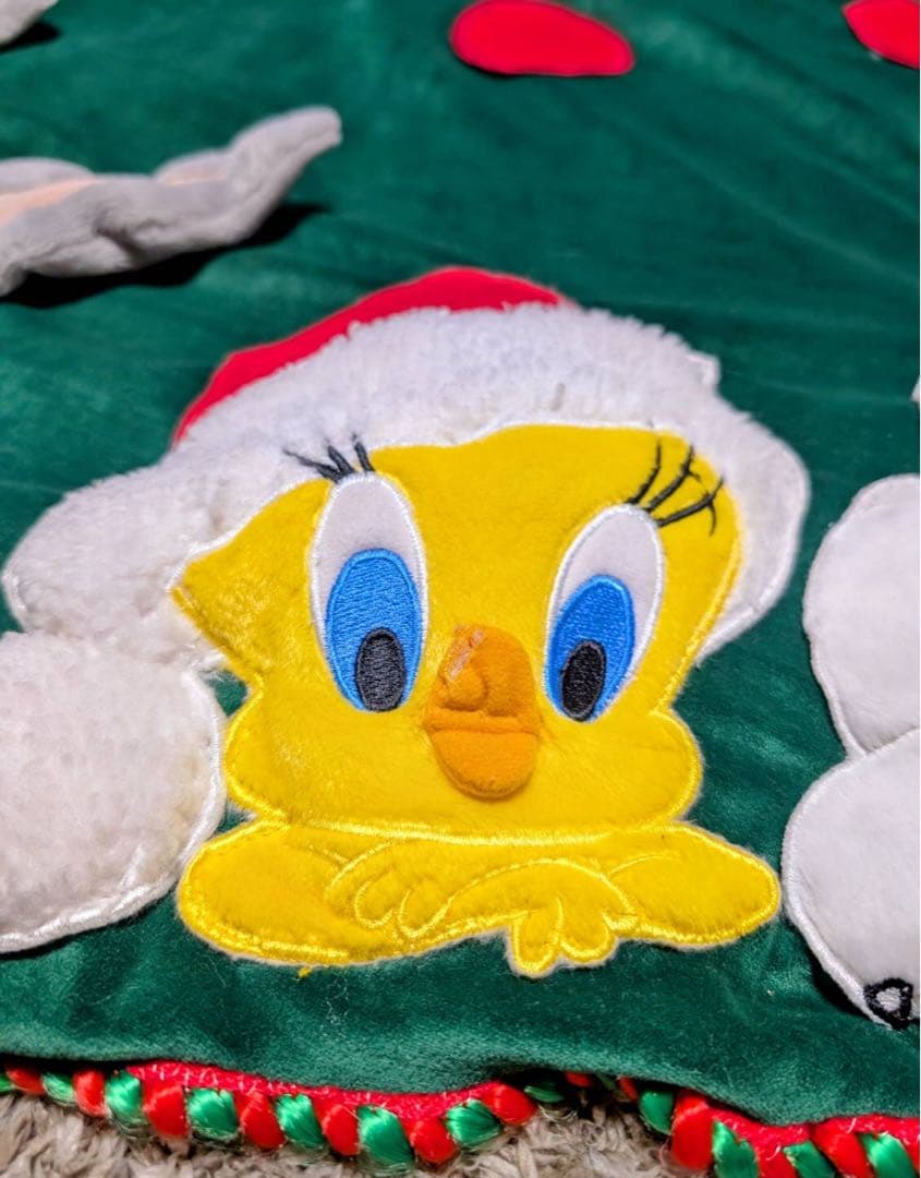 ワーナーブラザーズ　ヴィンテージ　ルーニーテューンズ　クリスマス　ツリースカート