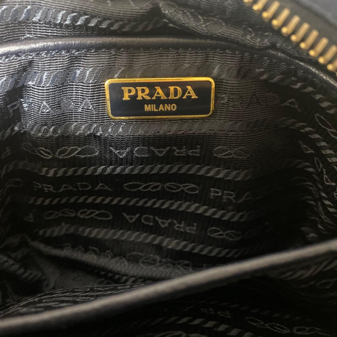 PRADA ネイビー ショルダー 1NF727 TESSUTO FIOCCO