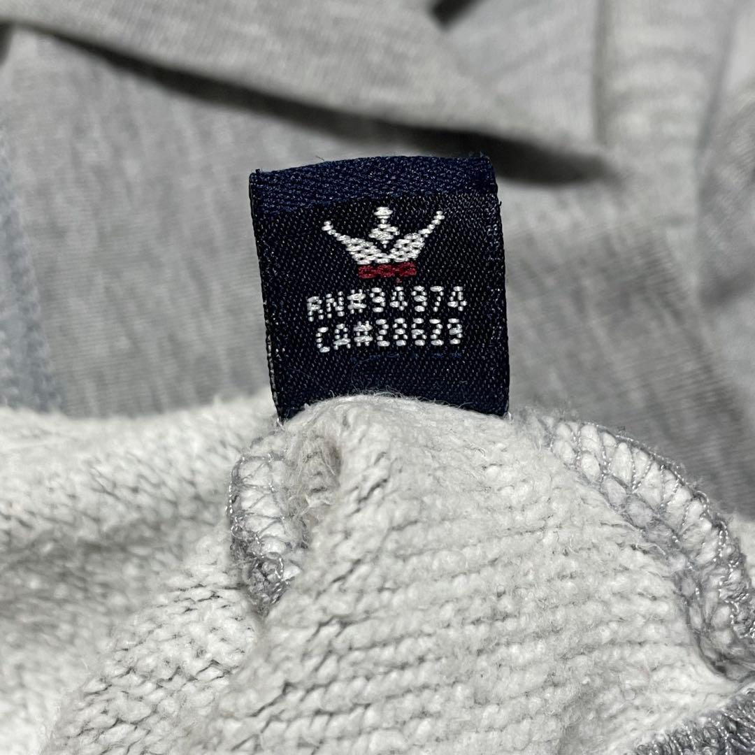 old stussy 90s 00s スウェット　紺タグ　前V 刺繍　短丈　M