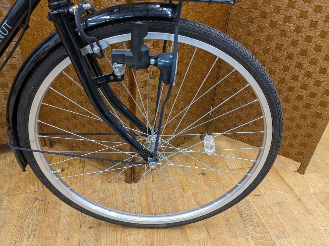 U053 普通自転車　26インチ　ブラック　シンプルタイプ