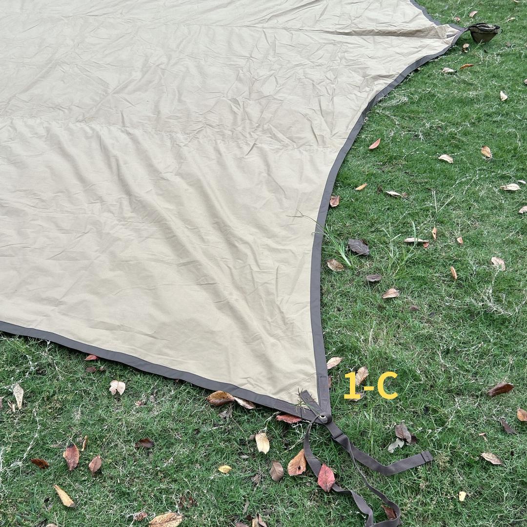 【美品】テンマクデザイン 焚火タープ TCコネクトヘキサ