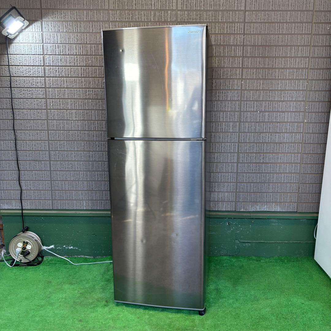 2021年製 225L 冷蔵庫 おしゃれステンレス シャープ【地域限定配送無料】