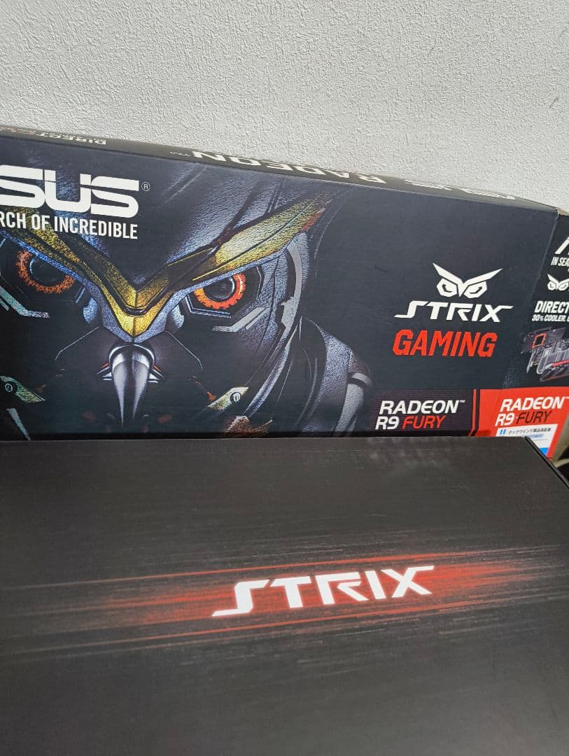 asus AMD Radeon　R9-fury 箱付き