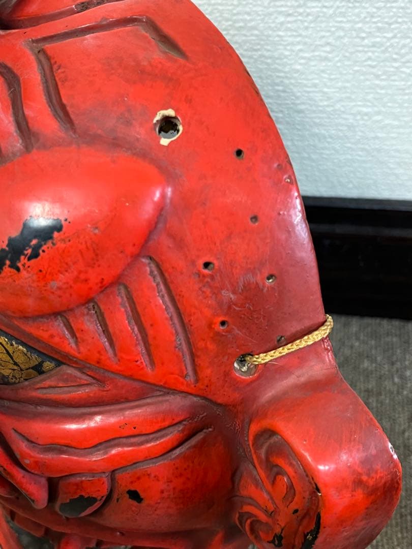 お面　能面　舞楽面　鬼面　般若　神楽面 アンティーク　レトロ　壁掛け　骨董 猿面