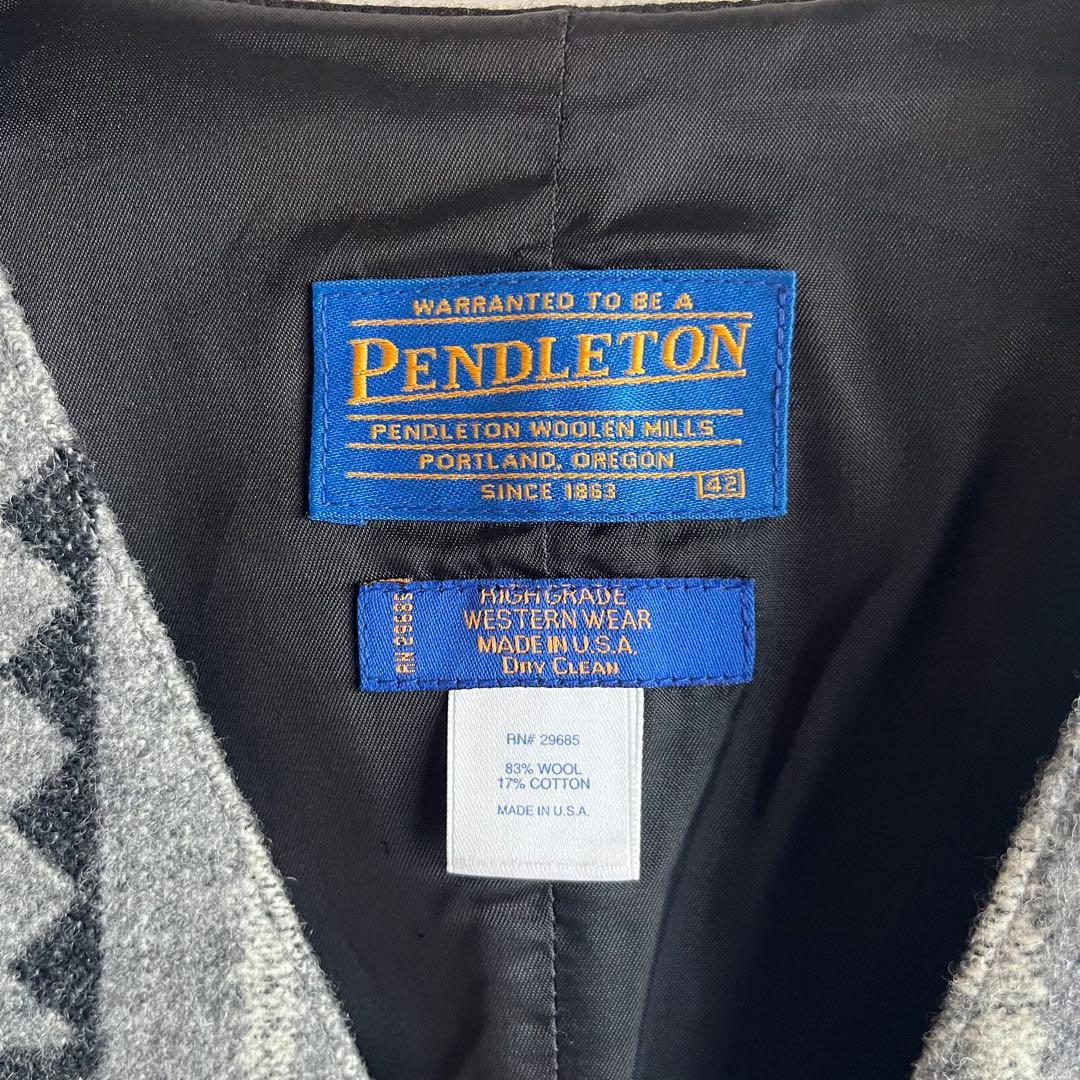 PENDLETON ネイティブ柄 ウールベスト/ WOOL VEST レア物