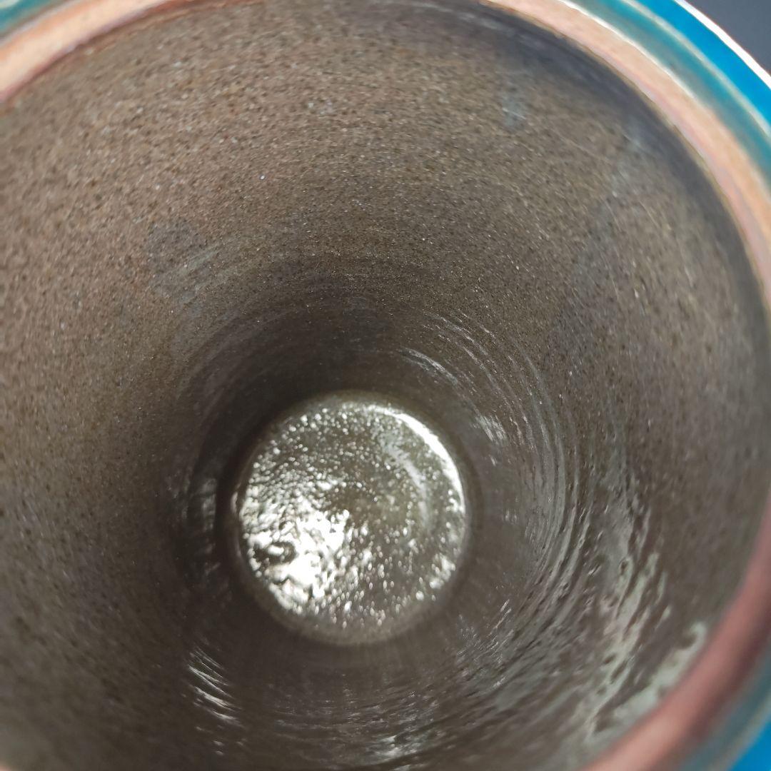 イ999 水指『日吉窯　加藤丈佳』『青釉北斗七星紋　細水指　共箱』茶道具