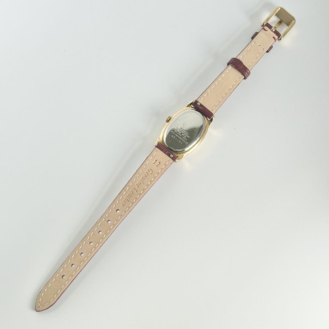 整備済 SEIKO NOIE オーバル 電池交換済 新品ベルト