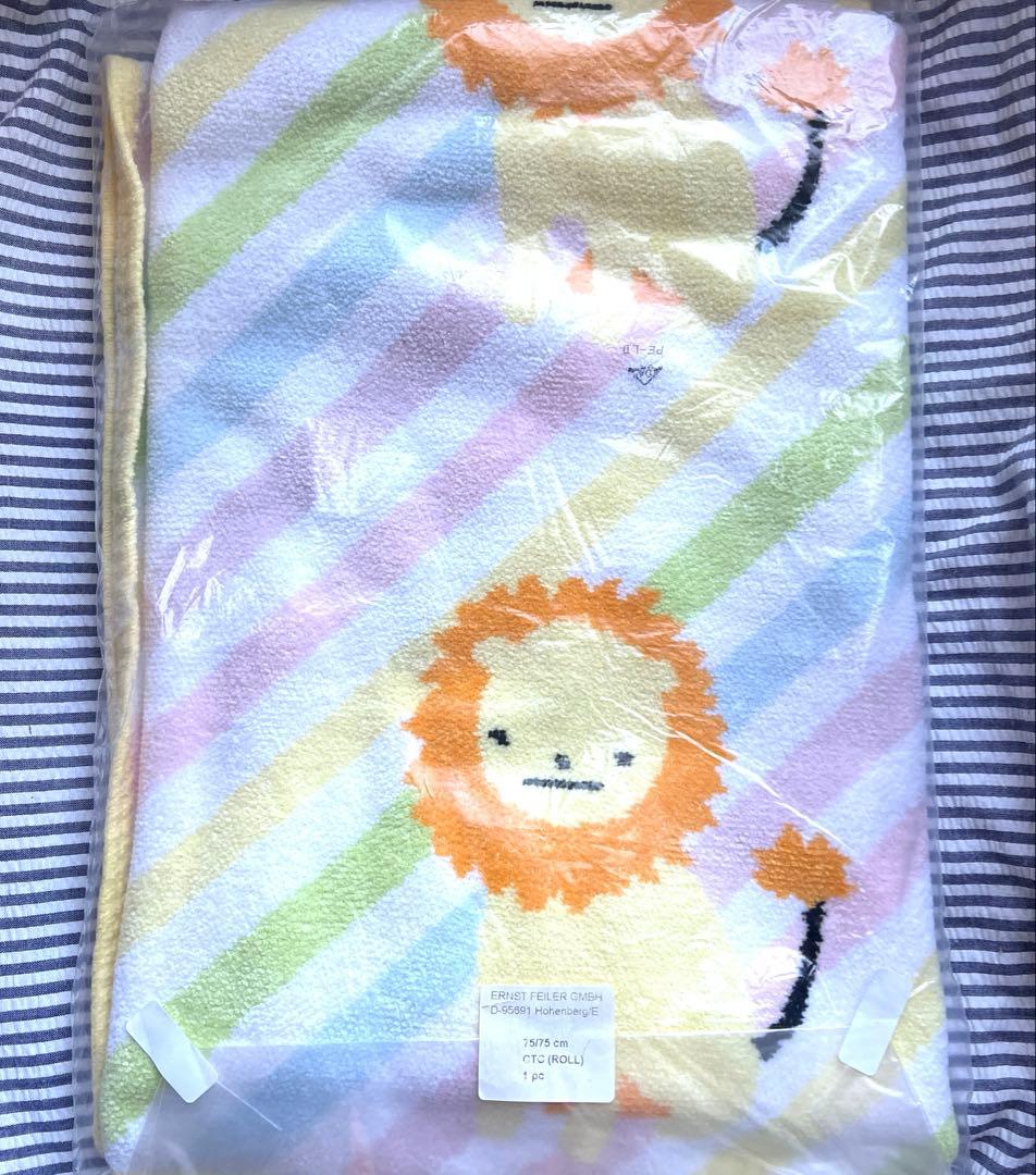 フェイラー 新品　プティバス おくるみ バーニーズ ライオン