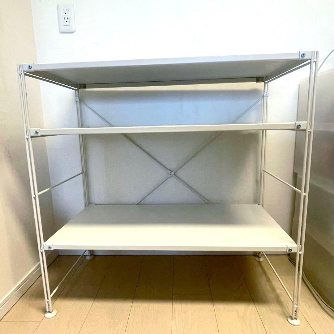 無印良品 スチールユニットシェルフ・スチール棚ワイド マットタイプ ホワイト