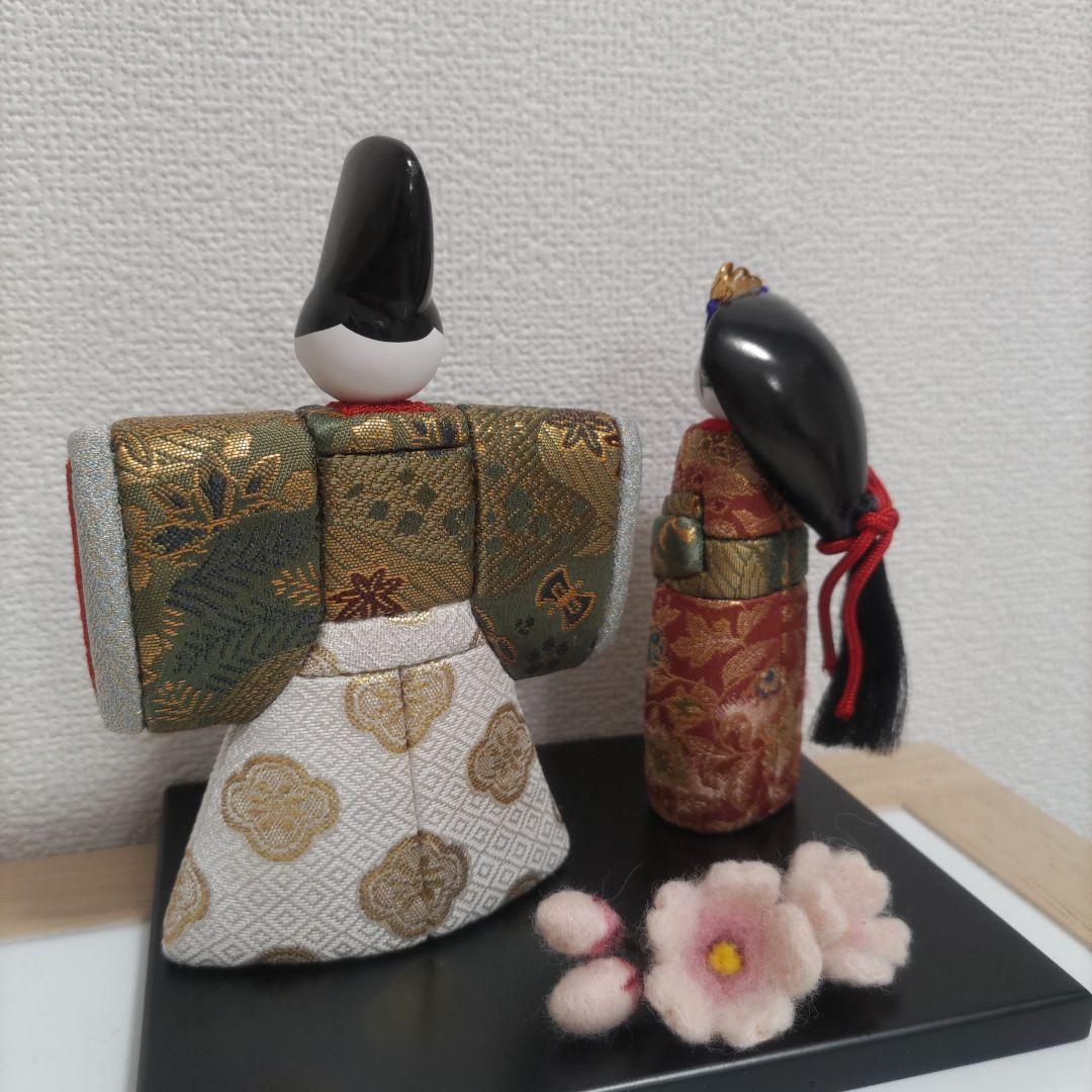 木目込人形　立雛&桜の花❀