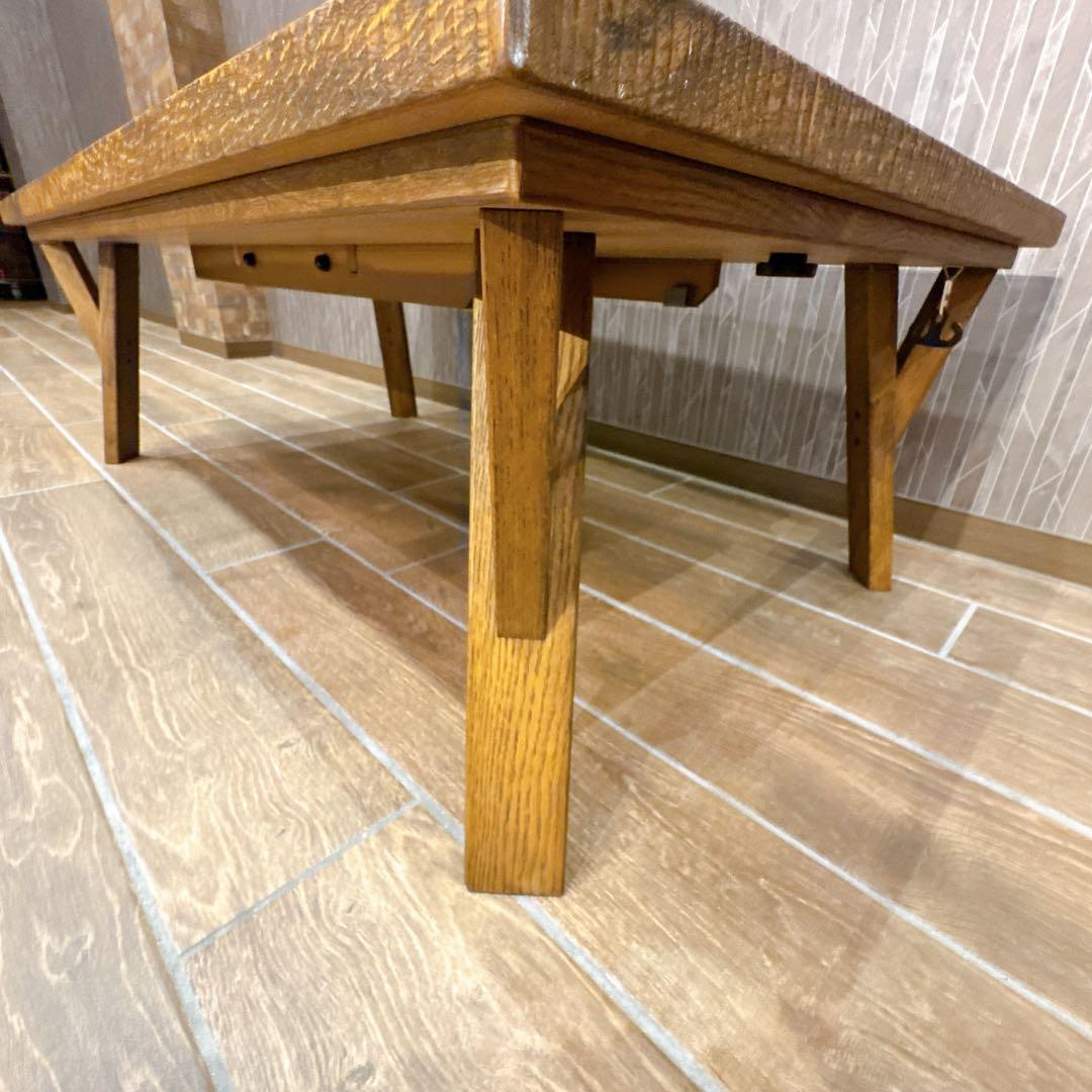 【美品・日本製】日美 家具調 こたつテーブル RUDE3 幅120cm 天然木