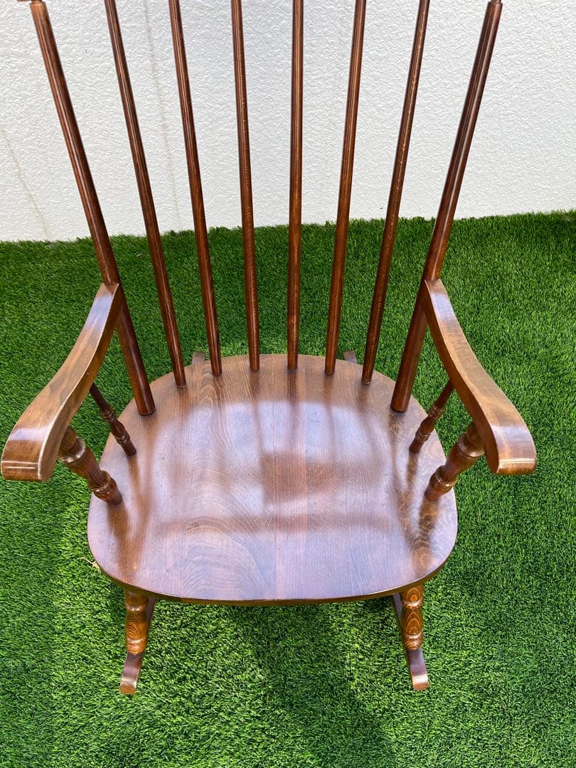 柏木工 （カシワ）ロッキングチェア キズ スレありますが艶と味あります