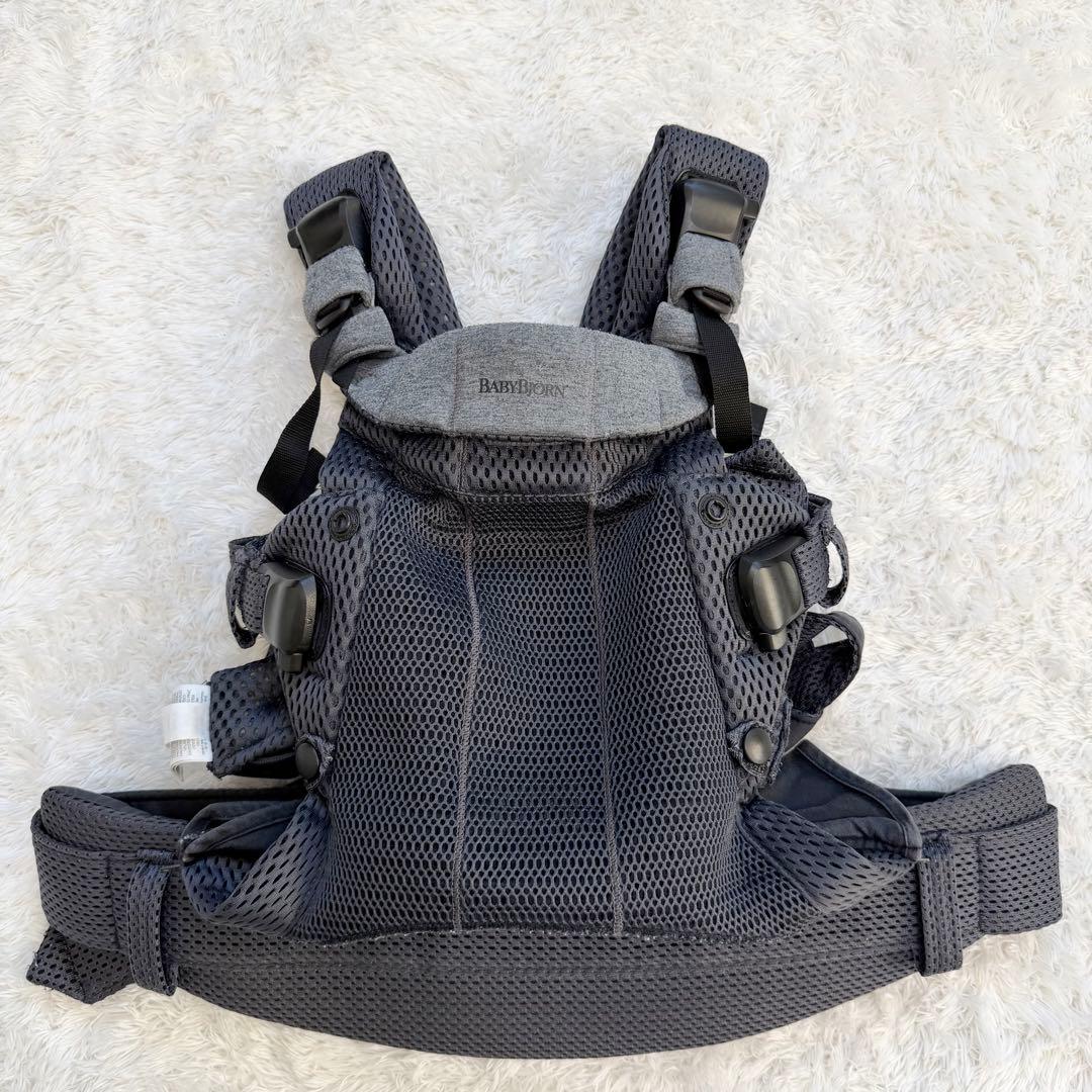 にこにこまんベビービョルン ハーモニー 抱っこ紐 メッシュ アンスラサイト