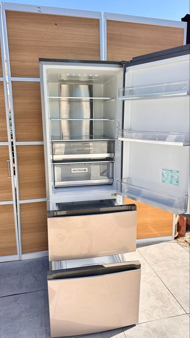 Aquaシルバー 3ドア冷蔵庫