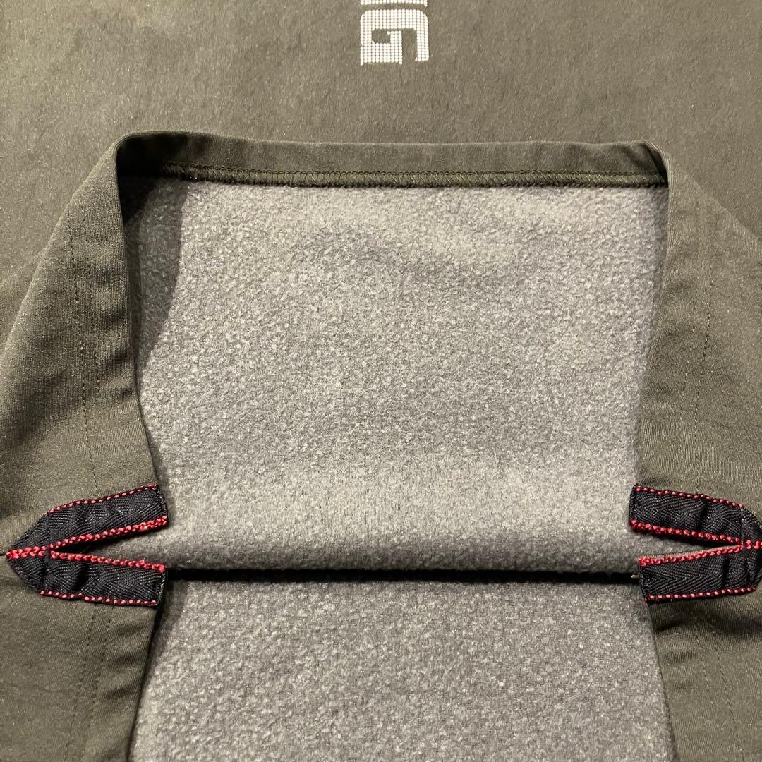 【美品】BRIEFING GOLFモックネックシャツ 裏起毛 オリーブ Lサイズ