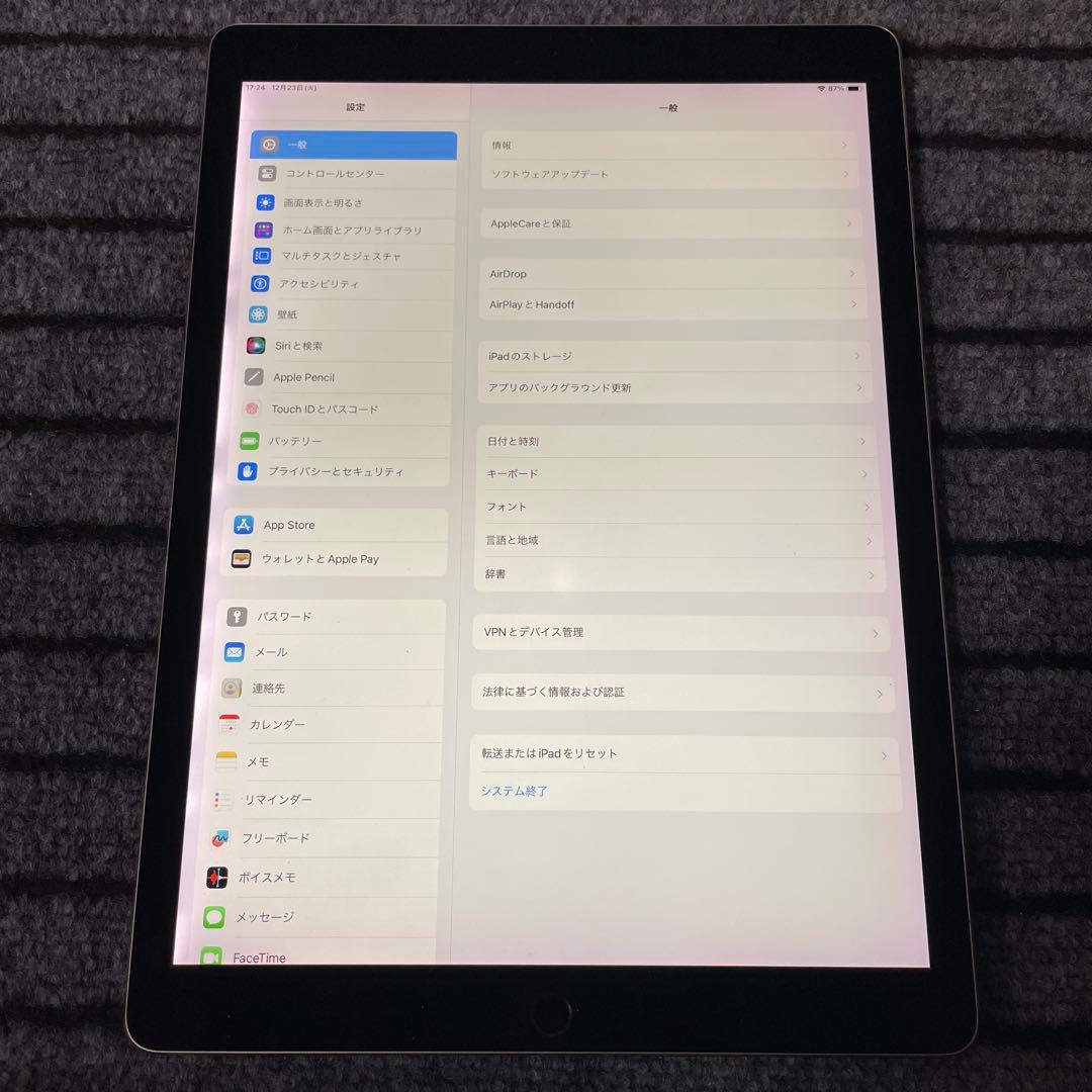 145 iPad Pro 12.9 2世代 256GB Wi-Fi グレイ