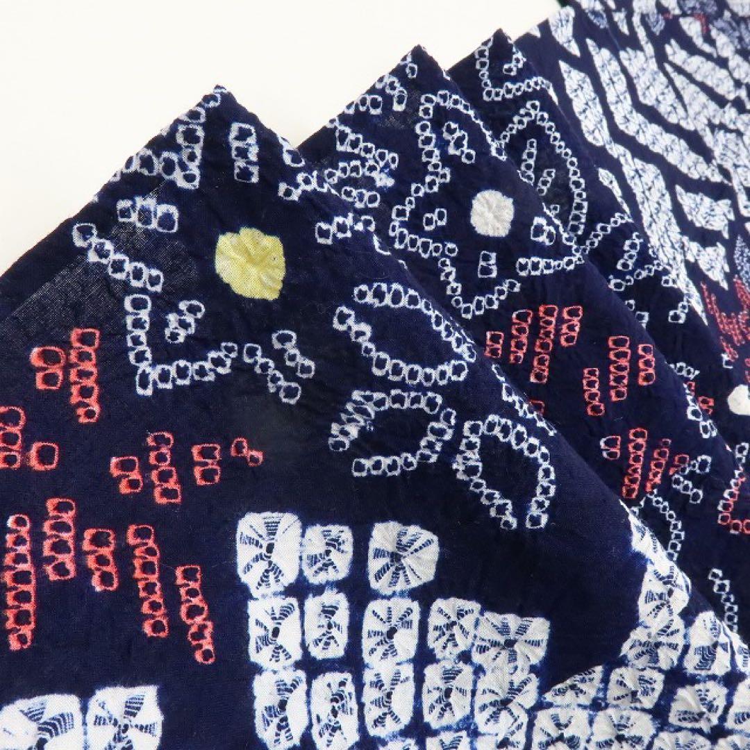 くら&こた✺美品 有松鳴海絞り 綿 高級浴衣 着物 A3512