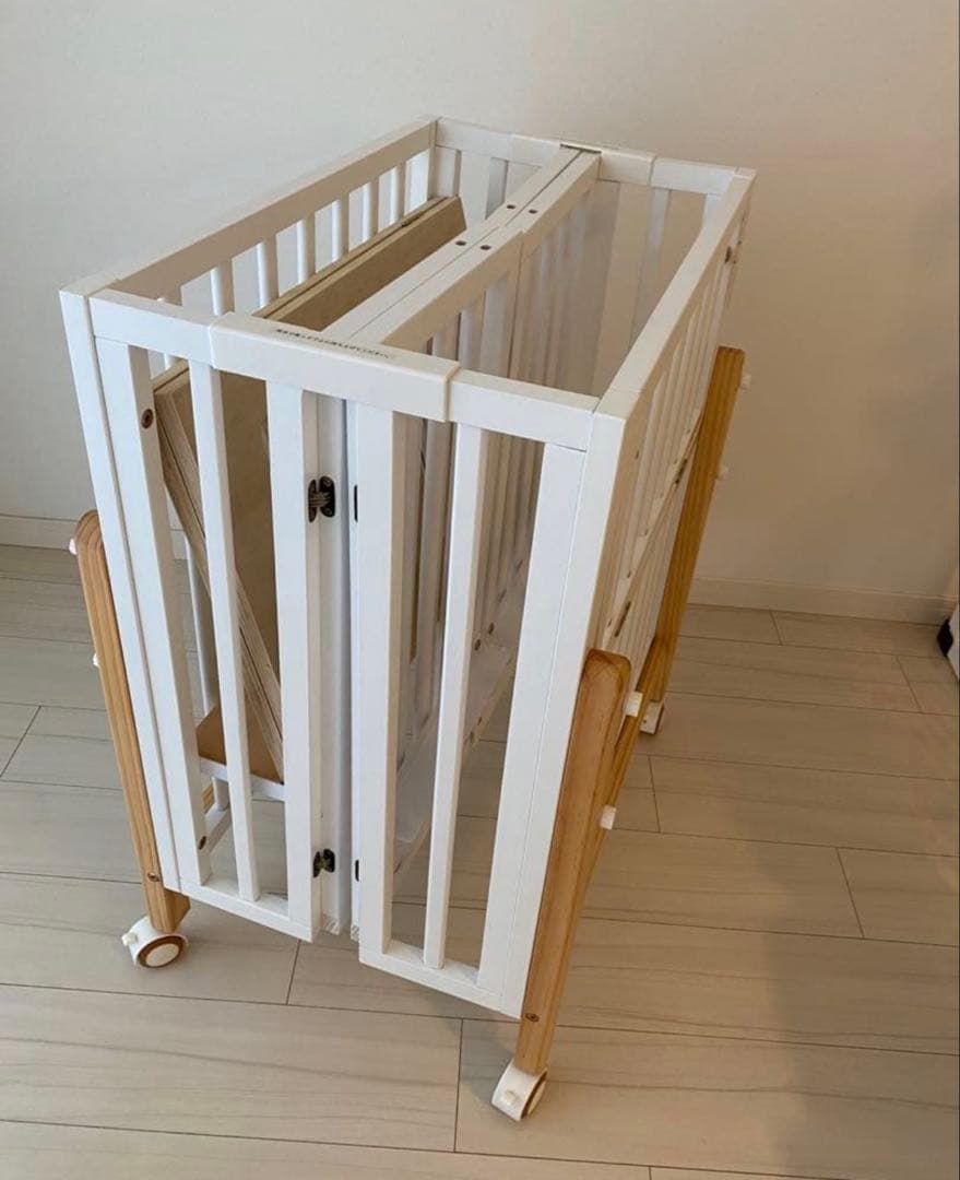 送料無料❣️美品　大和屋　pattn2 パタンII ミニ　ベビーベッド 近隣割引有