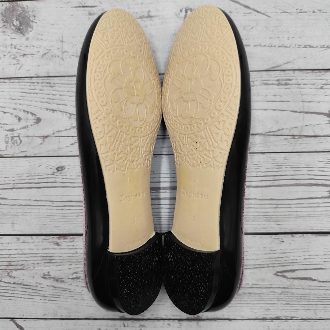 新品同様 Repetto バレエシューズ 濃紺 サンドリオン ラバー フラット