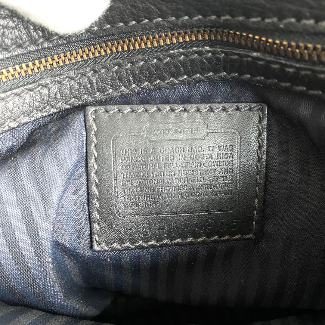 美品COACH オールドコーチ ショルダーバッグ クロスボディ シボ革 4935