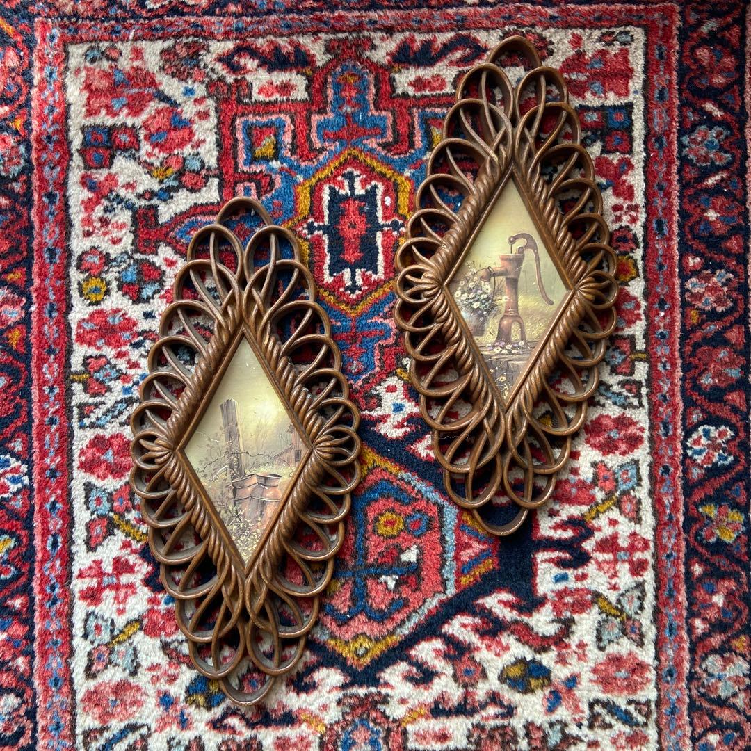 アメリカ製　アンティーク　ヴィンテージ　雑貨　ウォールアート　ミッドセンチュリー