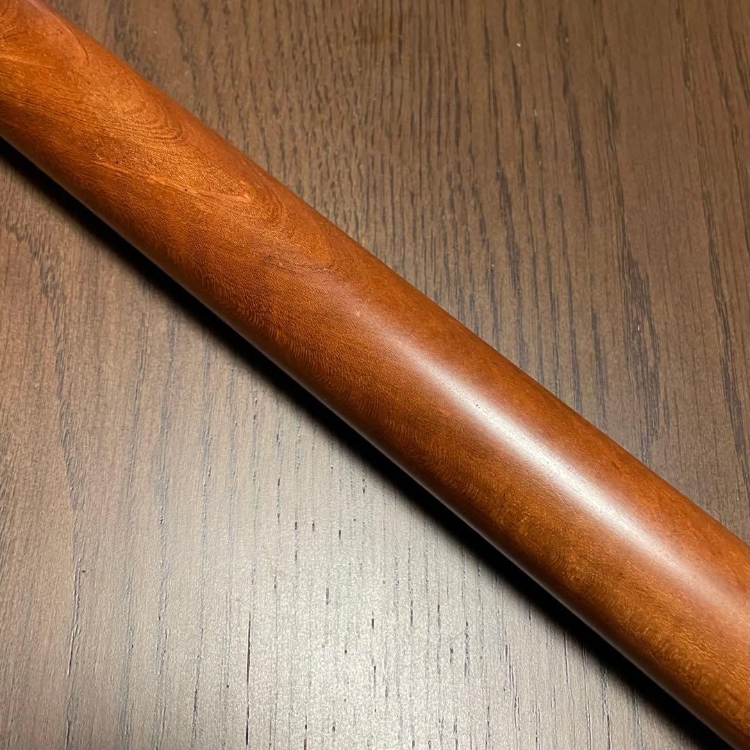 銘木 めん棒 (約)75cm(φ34mm)木製めん棒 蕎麦打ち オーダーメイド