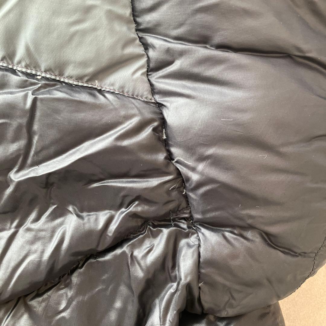 ［かいと］Patagoniaフード付きダウンジャケット ブラック/グレーM