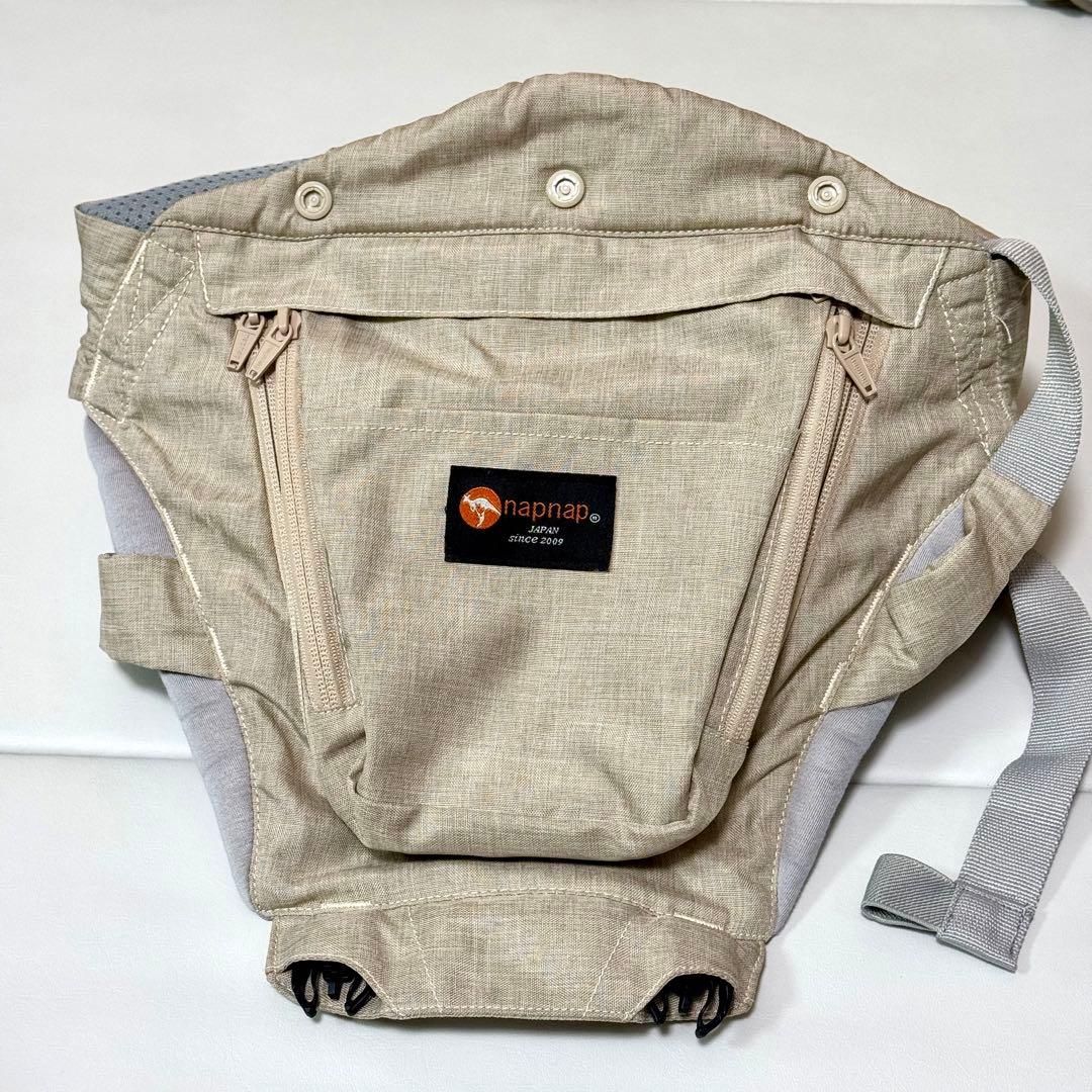 napnap Tran ナップナップ トラン　ヒップシート ベージュ　抱っこ紐