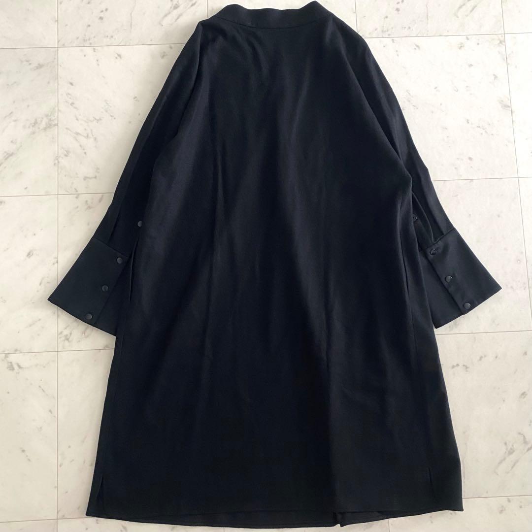 美品 アドーア ADORE シルキージャージーワンピース 近年 ブラック 38