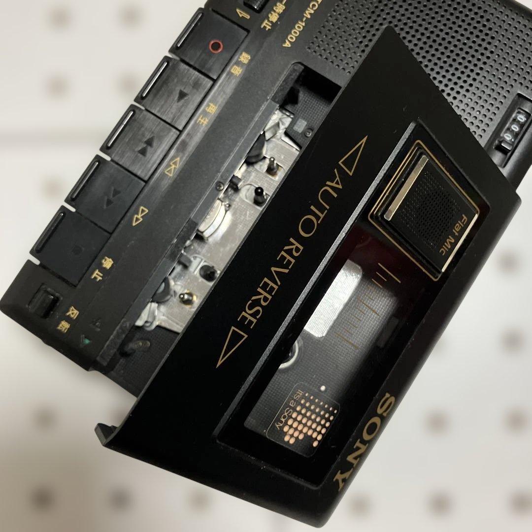 昭和レトロSONYカセットプレーヤーTCM-1000A超レア、現状品、ジャンク品