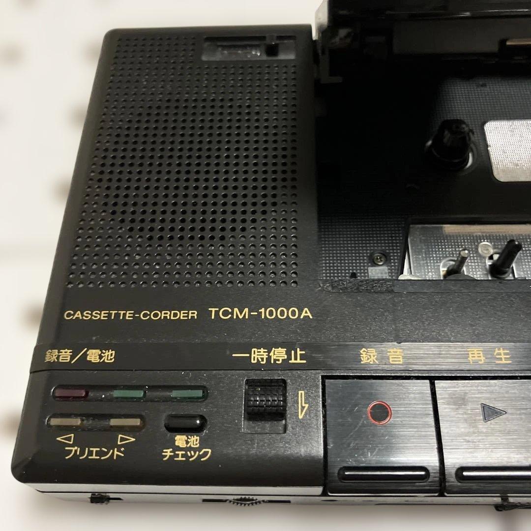 昭和レトロSONYカセットプレーヤーTCM-1000A超レア、現状品、ジャンク品